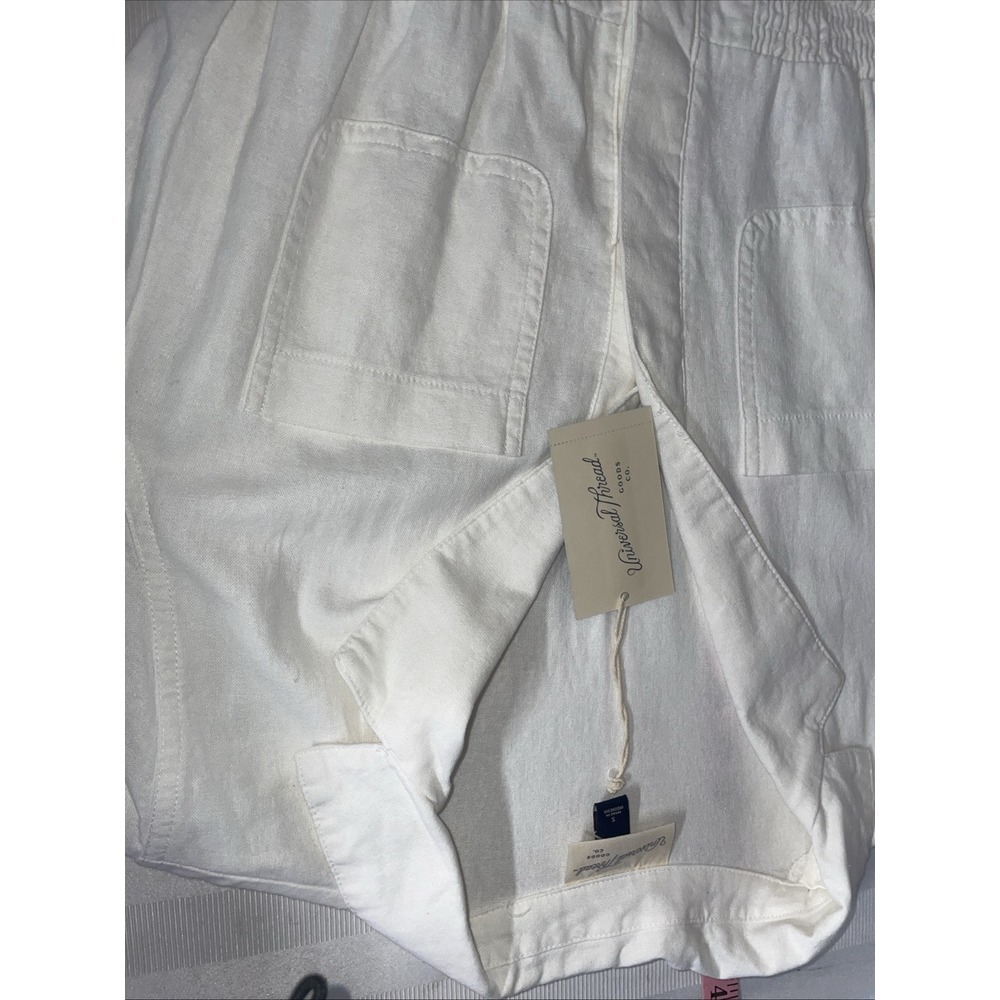 Universal Thread Womens White Button Up Romper Si… - image 4